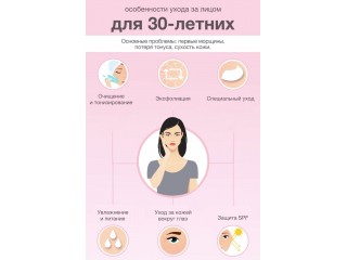 Особенность ухода за лицом для 30-летних